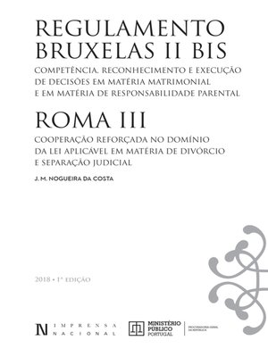 cover image of Regulamento Bruxelas II BIS ROMA III